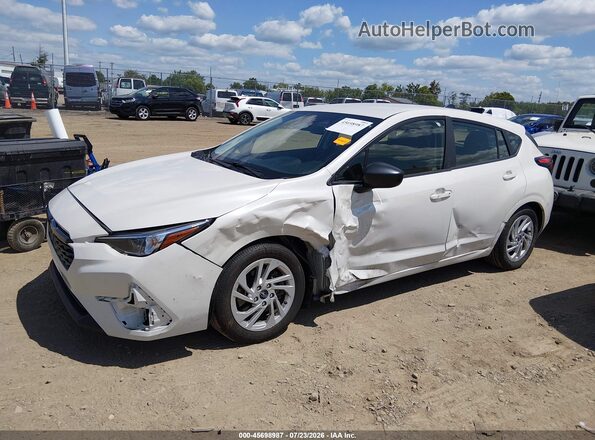 JF1GUABC8S8259362 2025 SUBARU IMPREZA White Передня ліва чверть