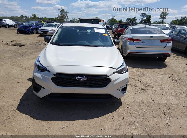 JF1GUABC8S8259362 2025 SUBARU IMPREZA White Вид щитка приладів