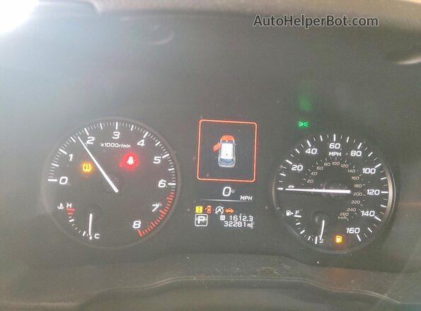 JF1GUABC9R8231144 2024 SUBARU IMPREZA Red Вид щитка приладів