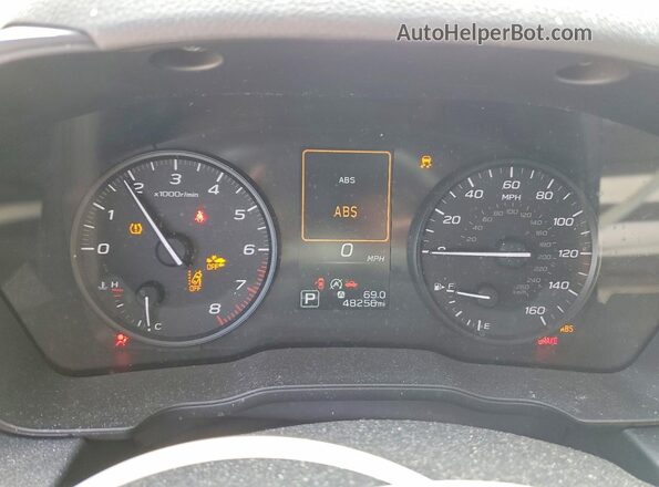 JF1GUABC9R8265598 2024 SUBARU IMPREZA Blue Вид щитка приладів
