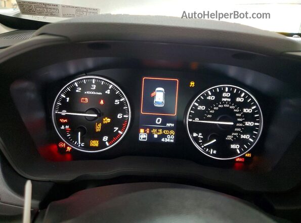 JF1GUAFC1T8242768 2026 SUBARU IMPREZA Silver Instrument cluster view