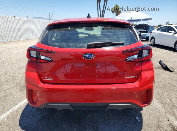JF1GUAFC2S8248349 2025 SUBARU IMPREZA Red Widok z tyłu