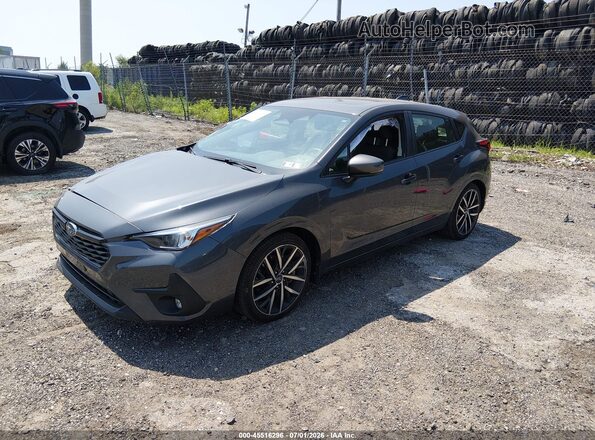 JF1GUAFC3R8335056 2024 SUBARU IMPREZA Gray წინა მარცხენა ხედი სამი მეოთხედიდან