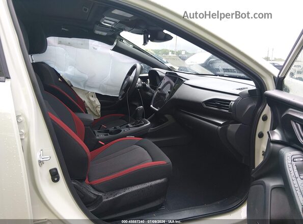 JF1GUHJC9S8280375 2025 SUBARU IMPREZA White Vista interior delantera