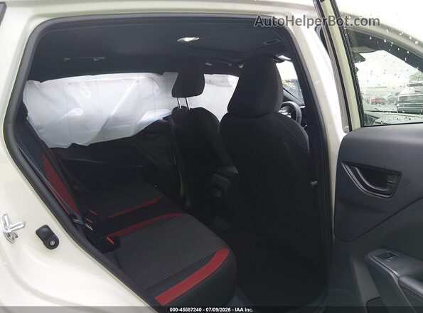 JF1GUHJC9S8280375 2025 SUBARU IMPREZA White Vista de la etiqueta del VIN
