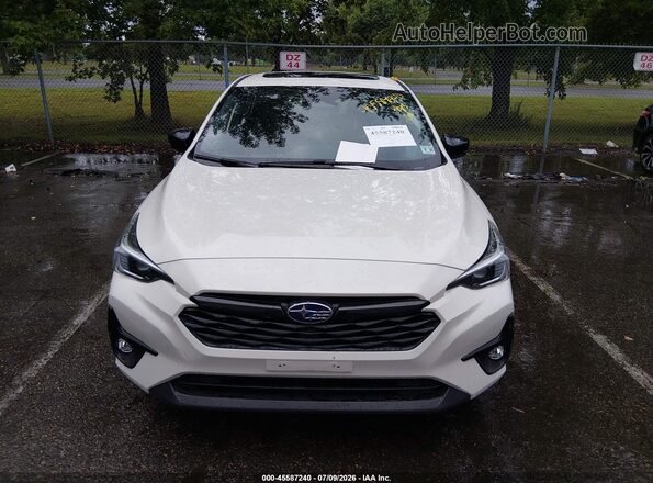 JF1GUHJC9S8280375 2025 SUBARU IMPREZA White Vista del cuadro de instrumentos