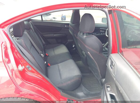 JF1VA1A60K9820952 2019 SUBARU WRX Red VIN კოდის სტიკერის ხედი