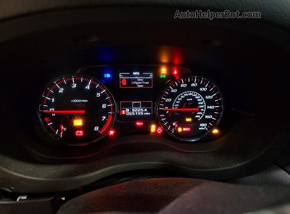 JF1VA1A66M9810090 2021 SUBARU WRX White Widok zestawu wskaźników