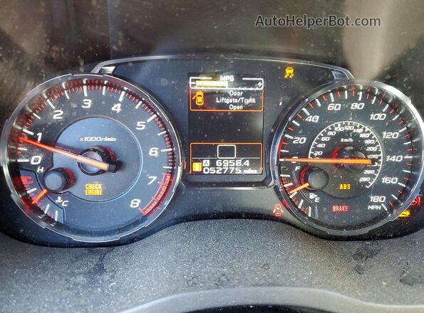 JF1VA1A67L9822604 2020 SUBARU WRX Blue Instrument cluster view