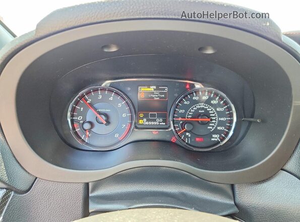 JF1VA1A69M9822458 2021 SUBARU WRX Синий Вид щитка приборов