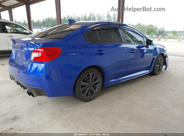 JF1VA1B60G9830239 2016 SUBARU WRX Синий Задняя правая четверть