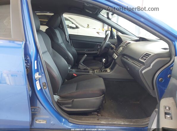 JF1VA1B60G9830239 2016 SUBARU WRX Синий Вид салона спереди