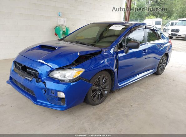 JF1VA1B60G9830239 2016 SUBARU WRX Синий Передняя левая четверть