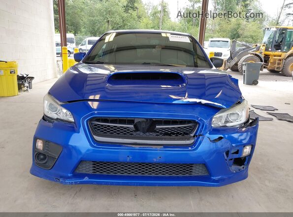 JF1VA1B60G9830239 2016 SUBARU WRX Синий Вид задней части салона