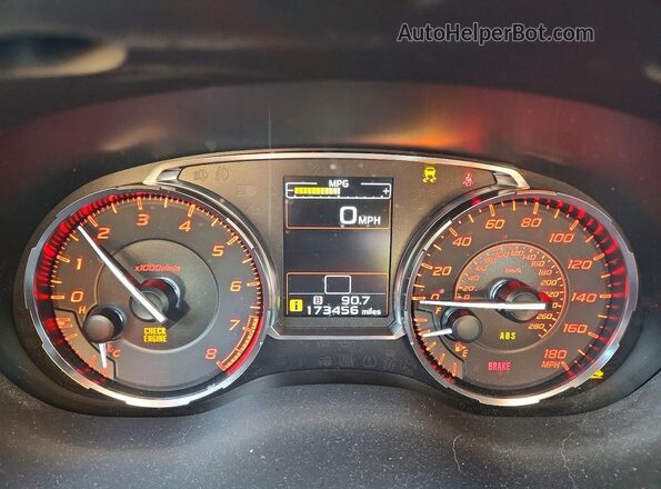 JF1VA1B65H9828567 2017 SUBARU WRX Two Tone Вид щитка приладів