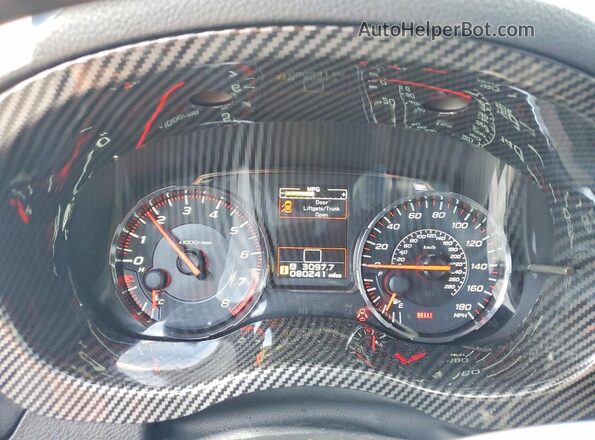 JF1VA1B68L9829026 2020 SUBARU WRX Blue Instrument cluster view