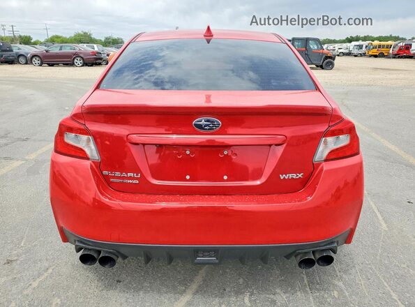 JF1VA1C60J9834345 2018 SUBARU WRX Red Widok z tyłu