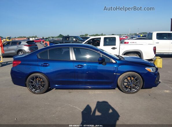 JF1VA1C68J8838875 2018 SUBARU WRX Blue Вид задньої частини салону