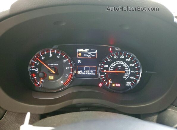 JF1VA1C69M9806788 2021 SUBARU WRX Белый Вид щитка приборов