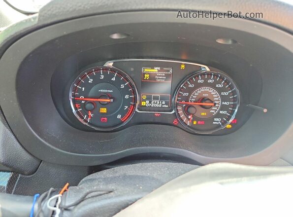 JF1VA1C6XK9821975 2019 SUBARU WRX Черный Вид щитка приборов