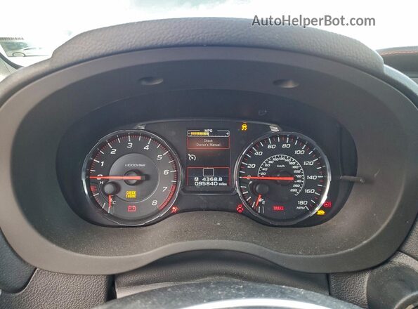 JF1VA1C6XM9807769 2021 SUBARU WRX Blue Widok zestawu wskaźników