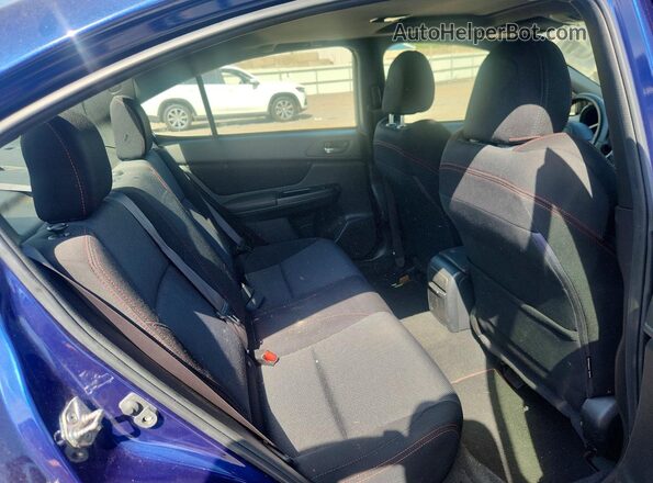 JF1VA1E60G9815879 2016 SUBARU WRX Blue Вид задніх сидінь