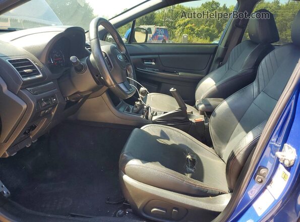JF1VA1F60J9835703 2018 SUBARU WRX Синий Вид салона спереди