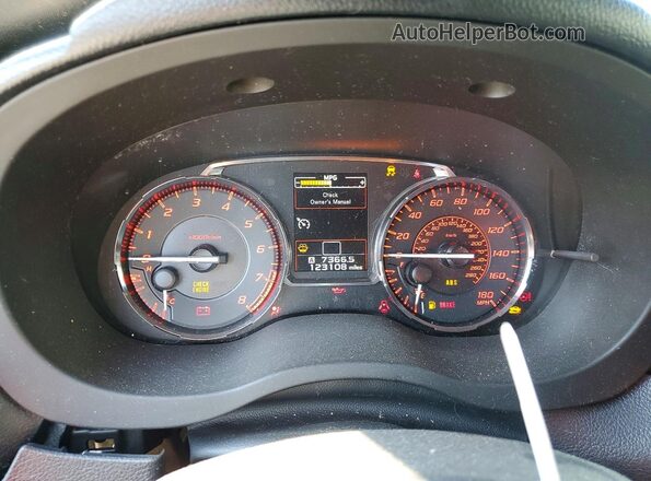 JF1VA1F69H9841235 2017 SUBARU WRX Серый Вид щитка приборов