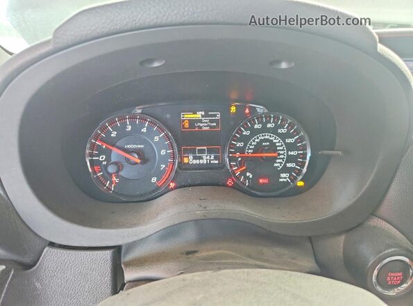 JF1VA1J63L9828884 2020 SUBARU WRX Silver Widok zestawu wskaźników
