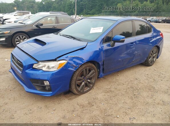 JF1VA1L63H9840800 2017 SUBARU WRX Синий Передняя левая четверть