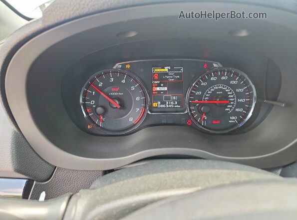 JF1VA2E66L9815286 2020 SUBARU WRX Silver Вид щитка приладів