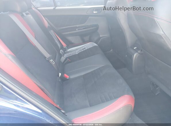 JF1VA2E67M9816528 2021 SUBARU WRX STI Blue Vista de la etiqueta del VIN