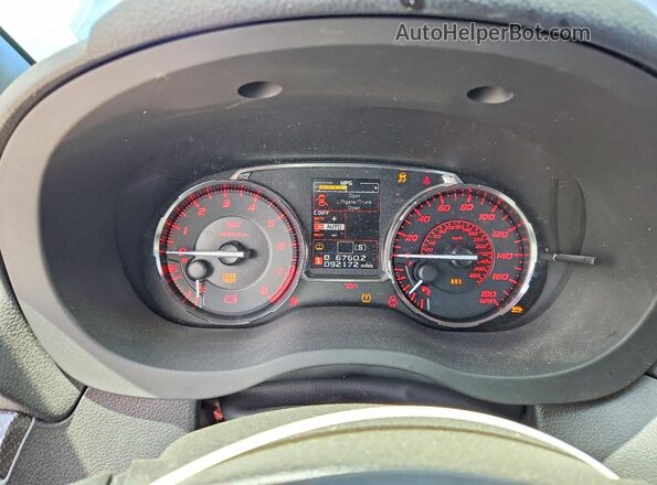 JF1VA2M64H9837800 2017 SUBARU WRX Blue Вид щитка приладів