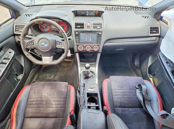 JF1VA2M64H9837800 2017 SUBARU WRX Blue Вид панелі приладів