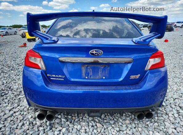 JF1VA2M64H9837800 2017 SUBARU WRX Blue Вид ззаду