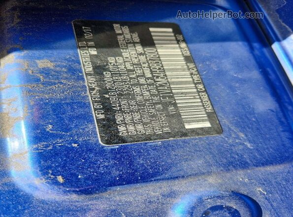 JF1VA2M64H9837800 2017 SUBARU WRX Blue Вид наклейки з VIN-кодом
