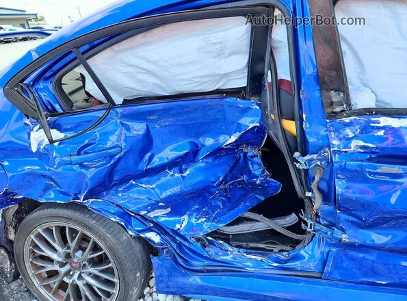 JF1VA2M64H9837800 2017 SUBARU WRX Blue Вид задніх сидінь