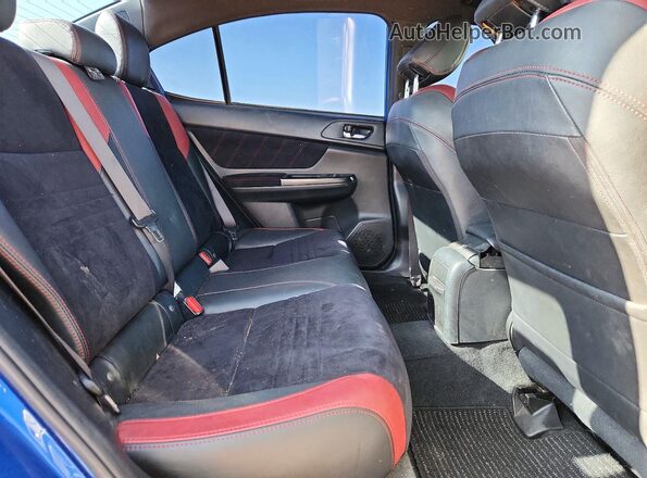 JF1VA2M69H9806803 2017 SUBARU WRX Blue Vista de los asientos traseros