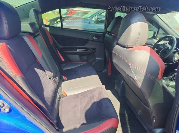 JF1VA2P66J9804525 2018 SUBARU WRX Blue Вид задніх сидінь