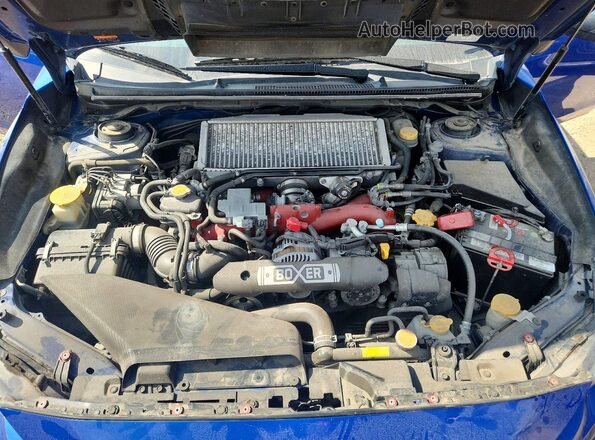 JF1VA2P66J9804525 2018 SUBARU WRX Blue Вид задньої частини салону