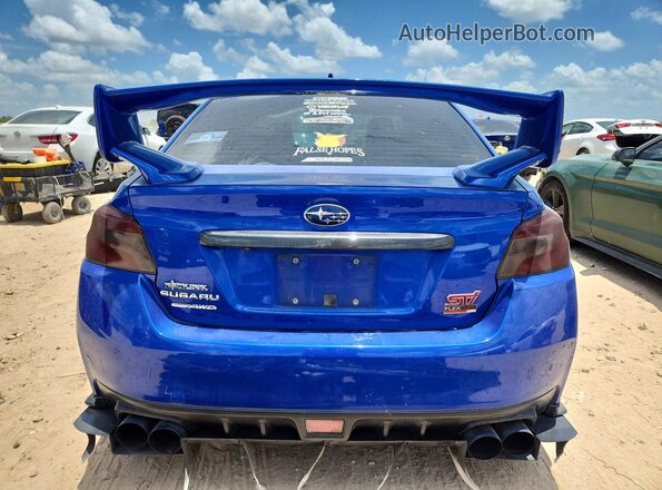JF1VA2S64K9819548 2019 SUBARU WRX Blue Widok z tyłu