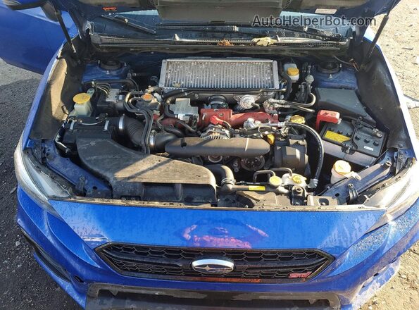 JF1VA2T64M9821835 2021 SUBARU WRX Blue Rear interior view