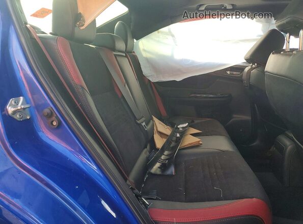 JF1VA2T64M9821835 2021 SUBARU WRX Blue Rear seats view
