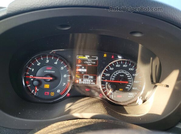 JF1VA2T64M9821835 2021 SUBARU WRX Blue Instrument cluster view