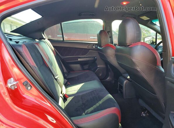 JF1VA2V63G9805644 2016 SUBARU WRX Red Rear seats view
