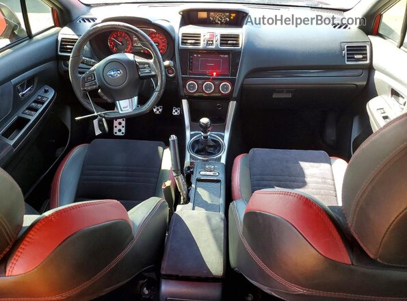 JF1VA2V63G9805644 2016 SUBARU WRX Red Dashboard view