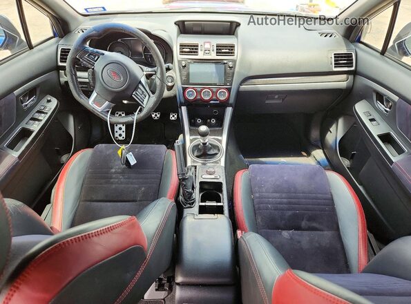 JF1VA2V65G9834353 2016 SUBARU WRX Синий Вид панели приборов