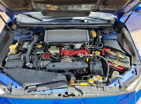 JF1VA2V65G9834353 2016 SUBARU WRX Синий Вид задней части салона