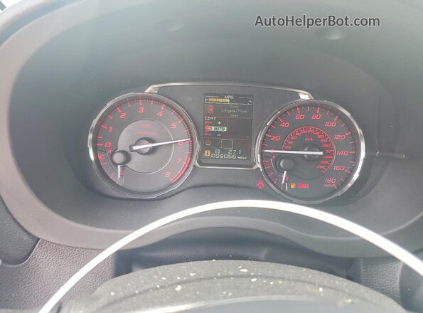 JF1VA2V68G9826781 2016 SUBARU WRX White Widok zestawu wskaźników