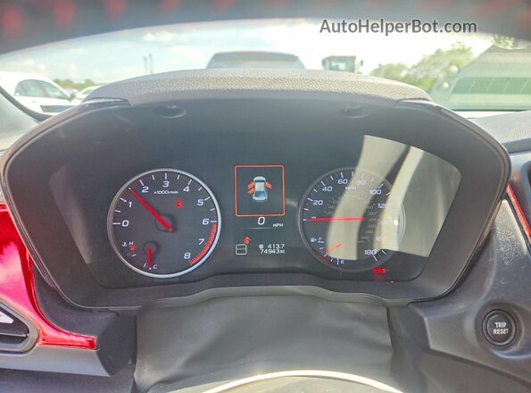 JF1VBAA61P9813237 2023 SUBARU WRX Silver Widok zestawu wskaźników